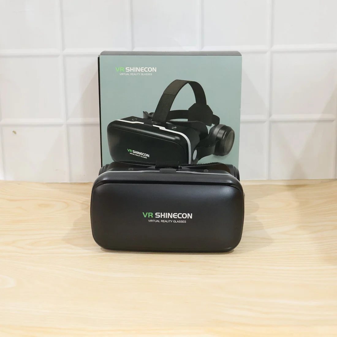 12836 3d Hd Vr Glasses Virtual Reality Goggles Headset For Ios For Android Smartphonevr Goggles-for 3d Vr Movies Video Games With Headphones (1 Pc)