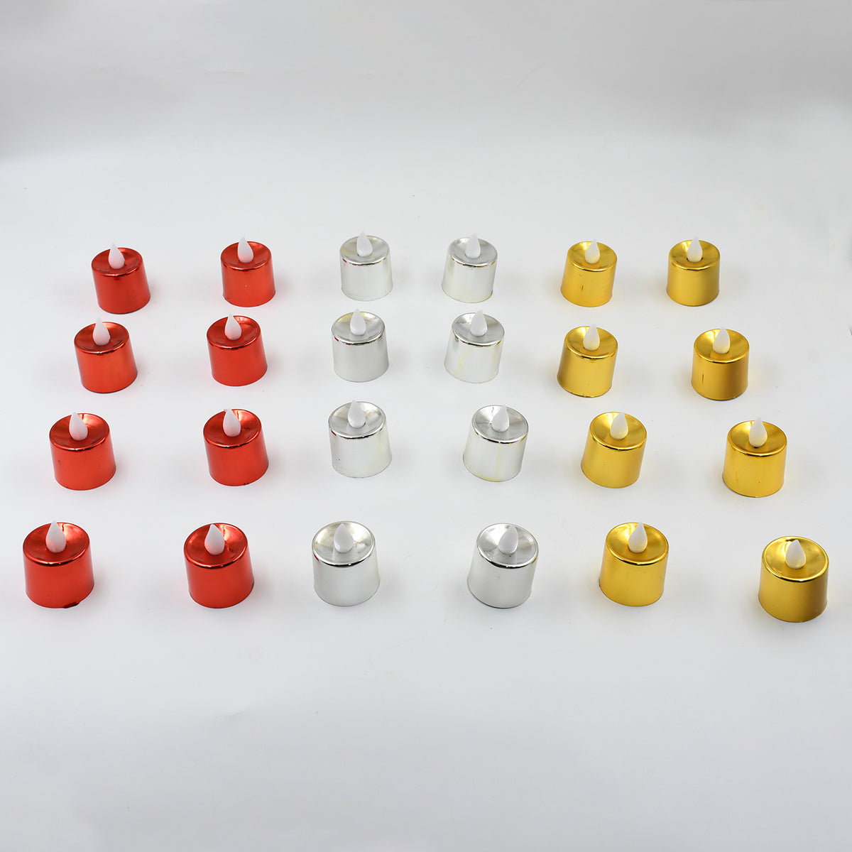Electrical Candles Diya Led Tea Light Plastic Candle Light Candle Candle (24 Pc Set)