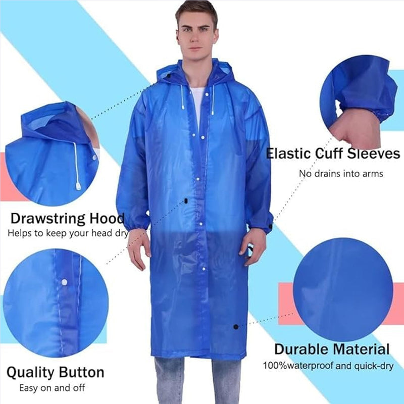 6488 Mix Size Portable Student Rain Coat Kids Girls  Boys Outdoor Traveling Eva Material Raincoatrain Wearrain Suit For Outdoor Accessory (1pc)