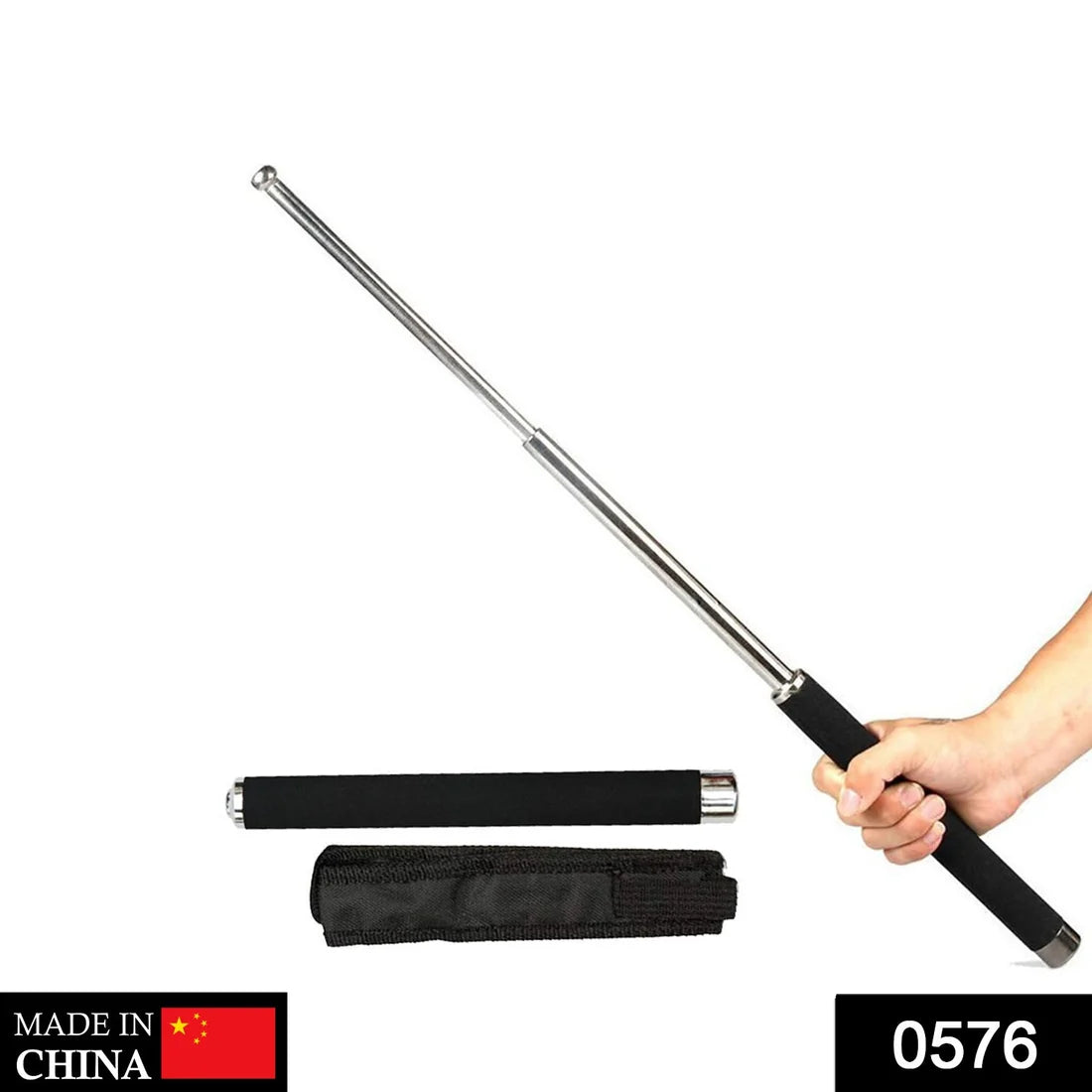 576 Multi-function Collapsible Self Defense Stick Extended