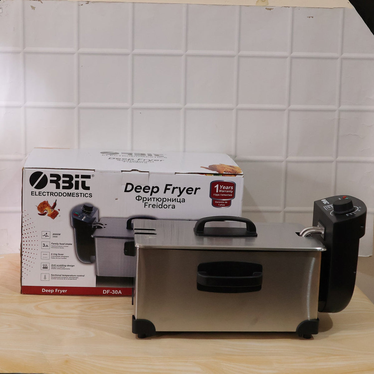 Orbit Heavy Duty 2000w Deep Fryer With 3.5 Litre Oil Capacity