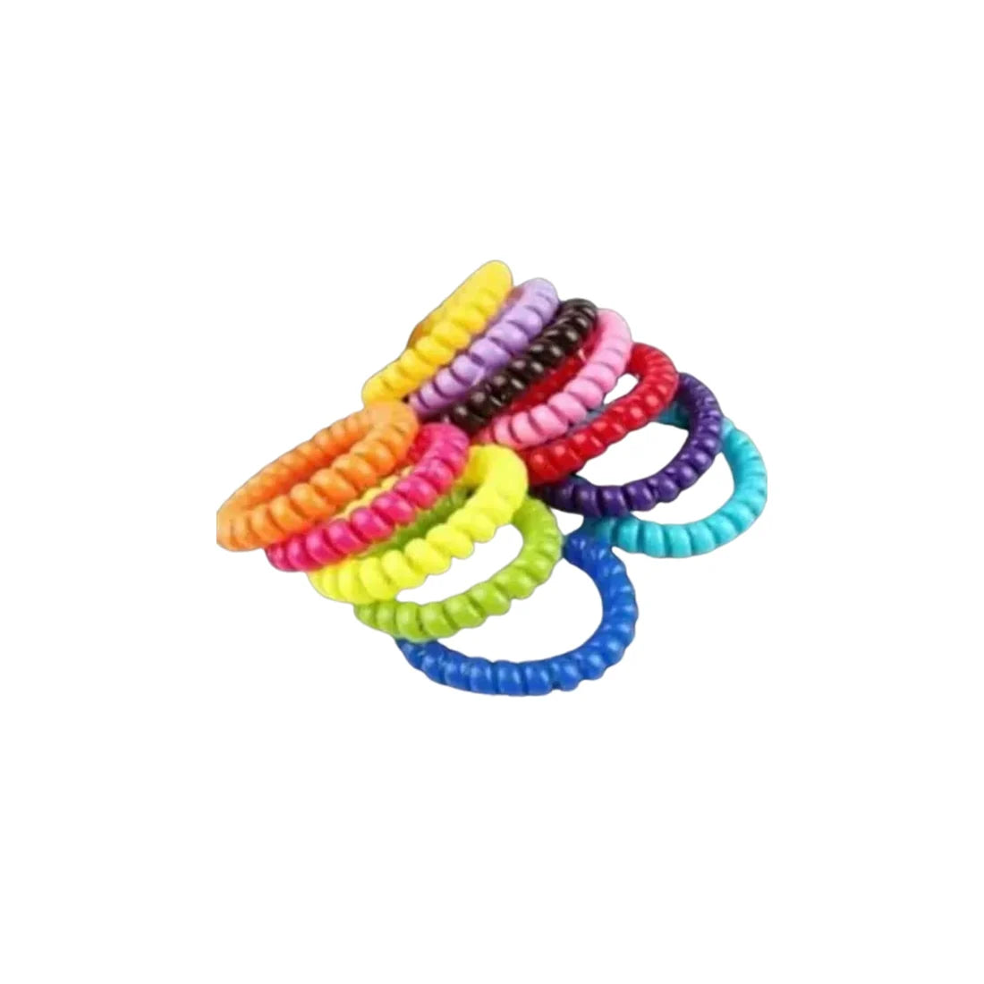 Telephone Wire Hair Bands Pack Of 100 Pcs
