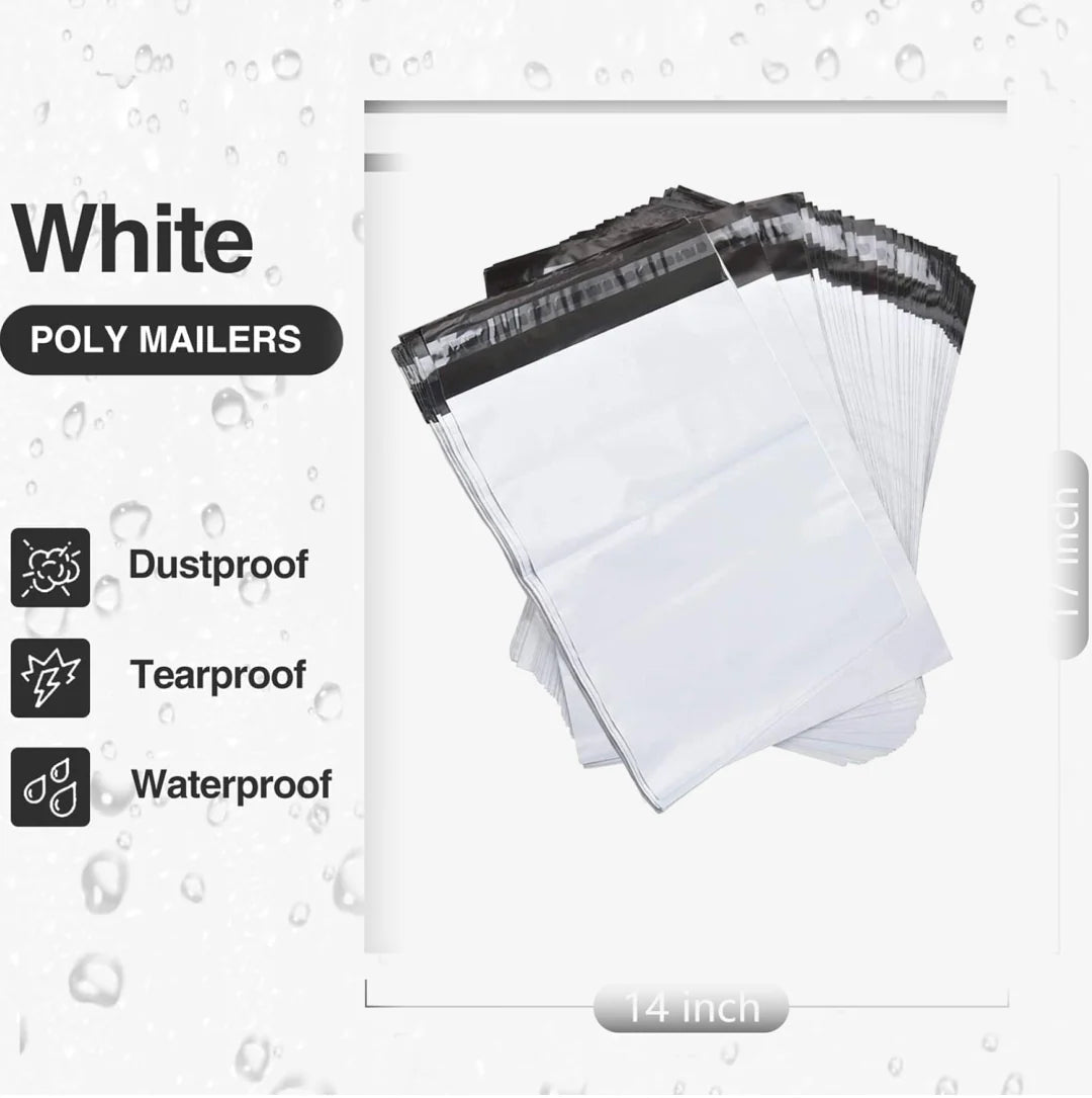 905 Tamper Proof Courier Bags(12x14 Plain 180 Pod M1) - 100 Pcs