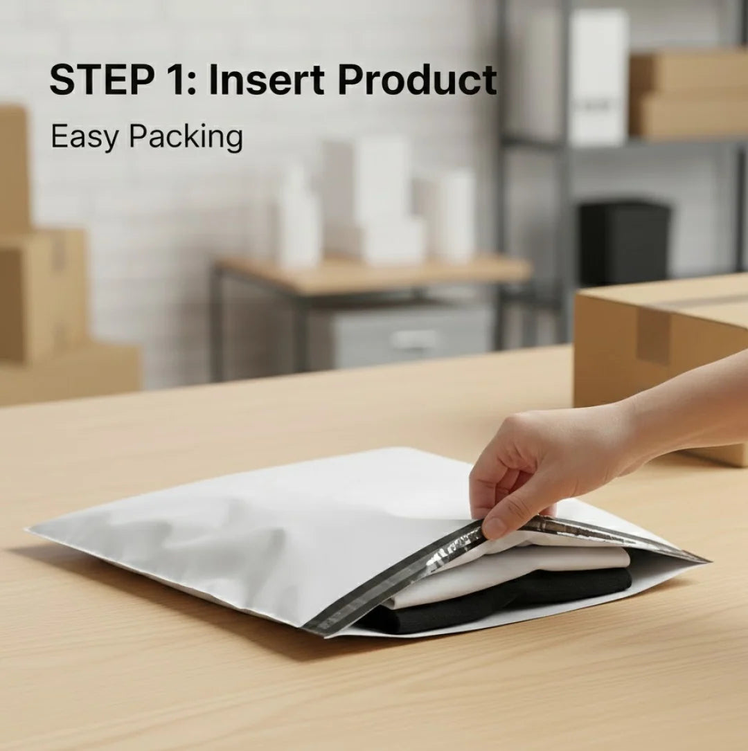 902 Tamper Proof Courier Bags(09x12 Plain 180 Pod M1) - 100 Pcs