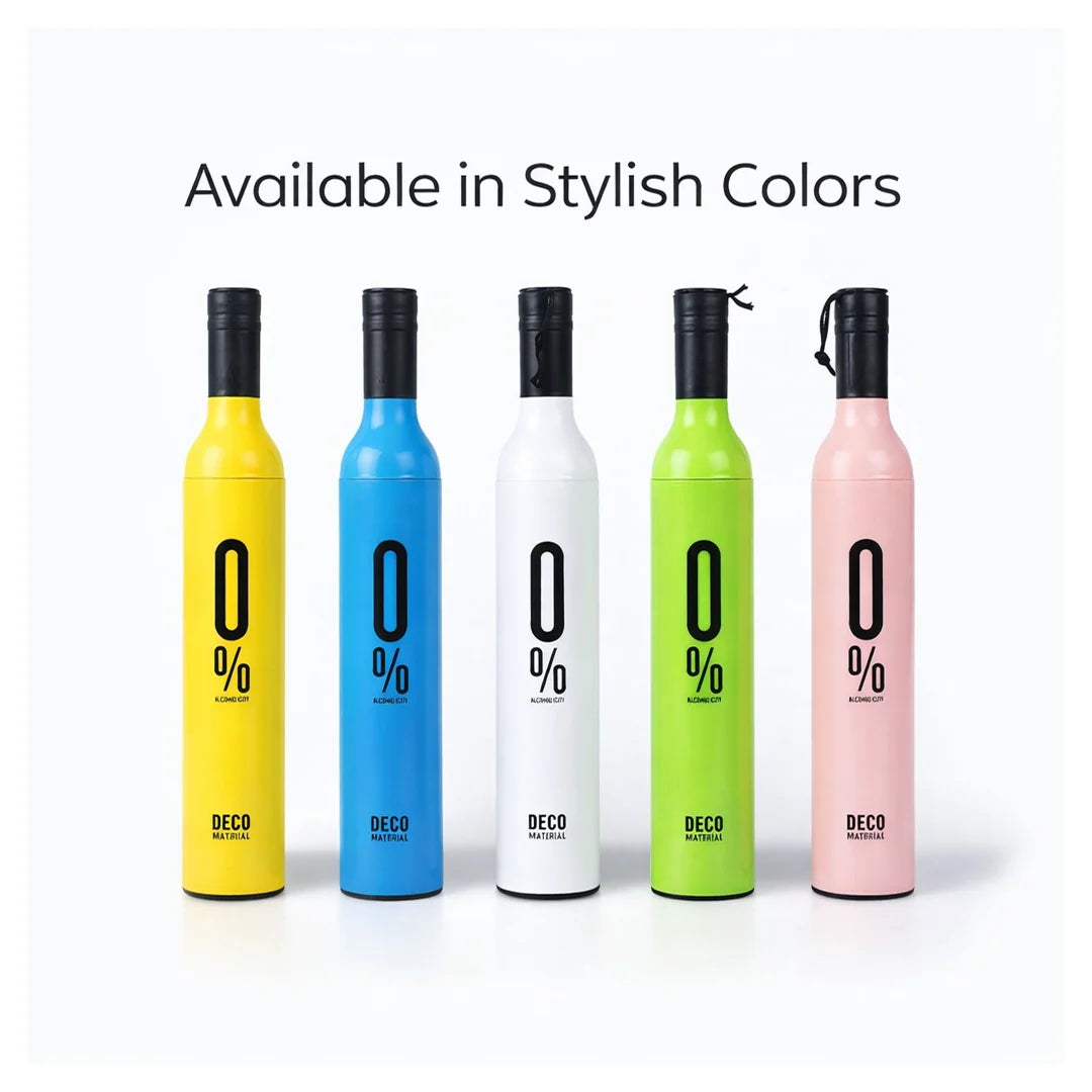 518 Pocket Folding Wine Bottle Umbrella
