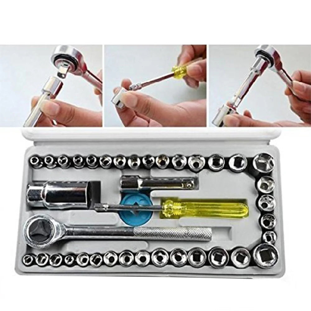 421 Socket Combination Toolkit (40 Pcs)