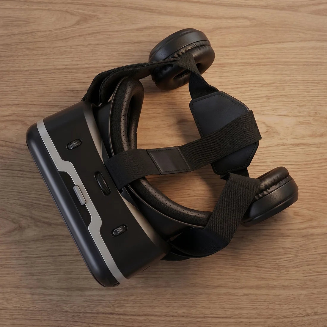 12836 3d Hd Vr Glasses Virtual Reality Goggles Headset For Ios For Android Smartphonevr Goggles-for 3d Vr Movies Video Games With Headphones (1 Pc)