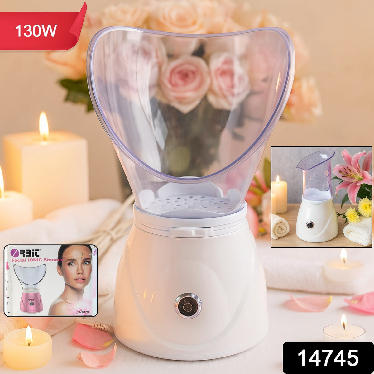 Orbit Professional Facial Steamer 130w (1 Pc)