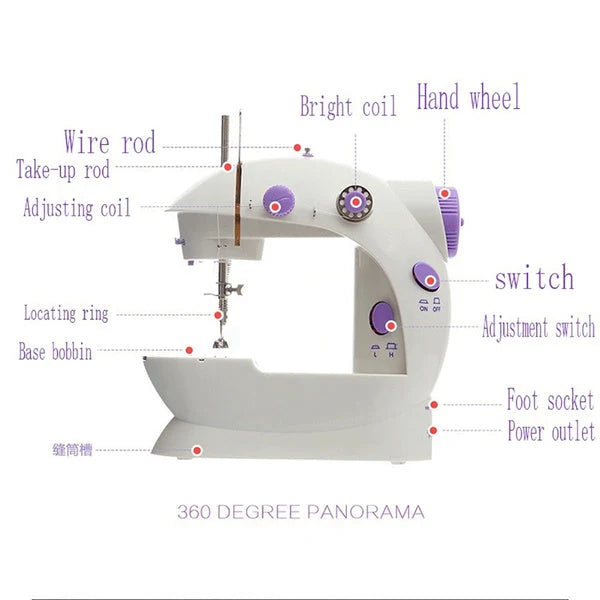 1220 Portable Mini Hand Tailor Machine For Sewing Stitching