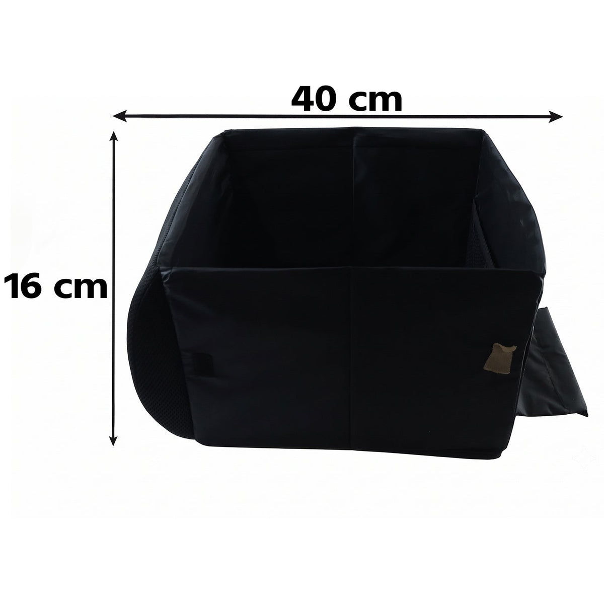 Foldable Car Organizer Box Front Seat Storage With Fold-out Armrest Cushion (1 Pc)