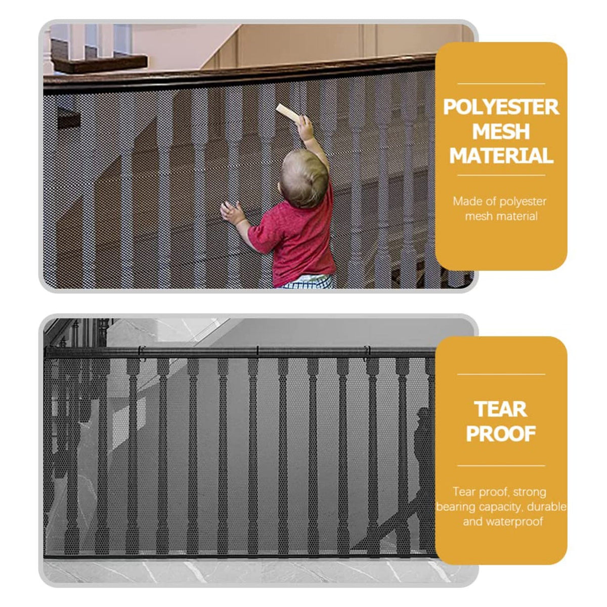 Kids Balcony Safety Net (1 Set6 Mtr X 90 Cm)