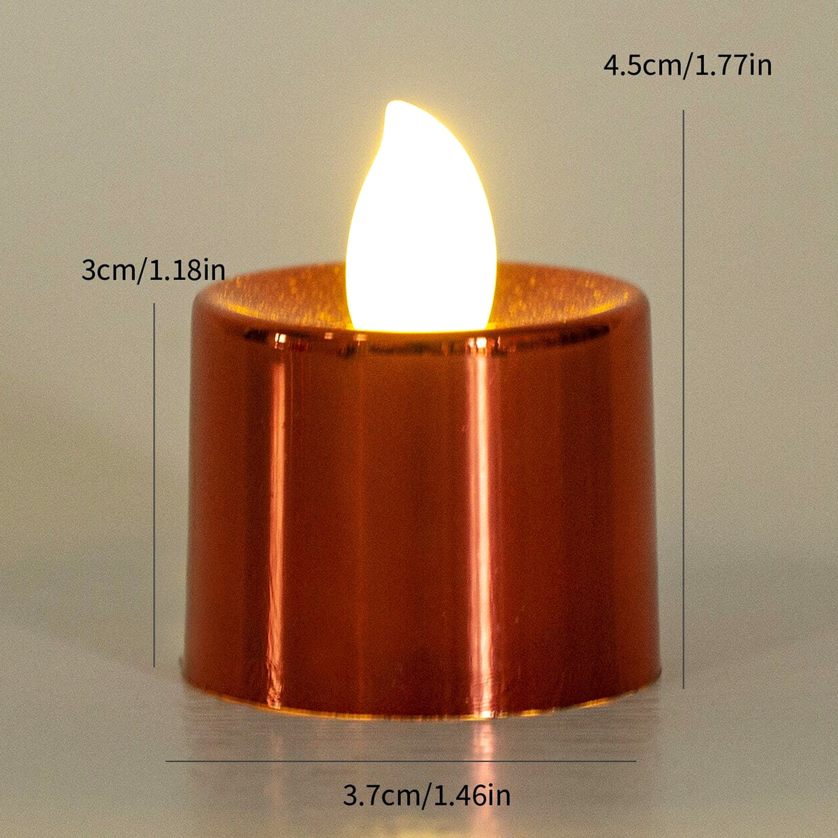 Electrical Candles Diya Led Tea Light Plastic Candle Light Candle Candle (24 Pc Set)