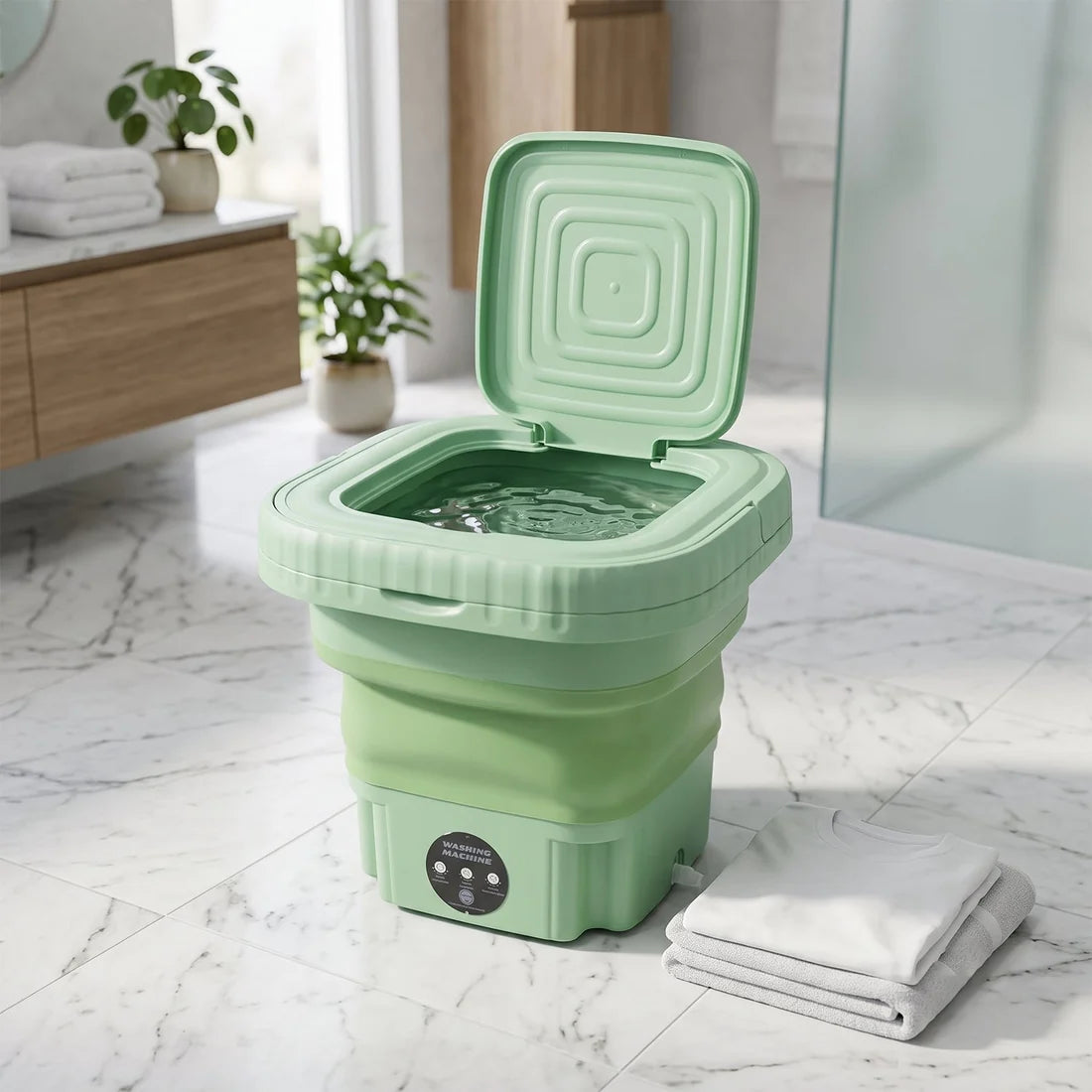 12679 Portable Washing Machine Mini Folding Washer And Dryer Combo For Underwear Socks Baby Clothes Travel Camping Rv Dorm Apartment