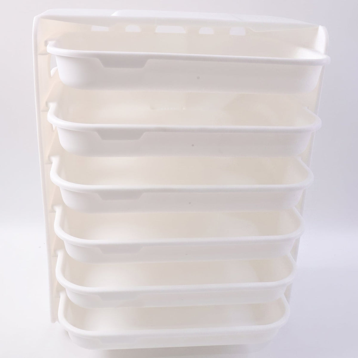Plastic 6 Layer Wall-mounted Food Organizer Rack (1 Set)