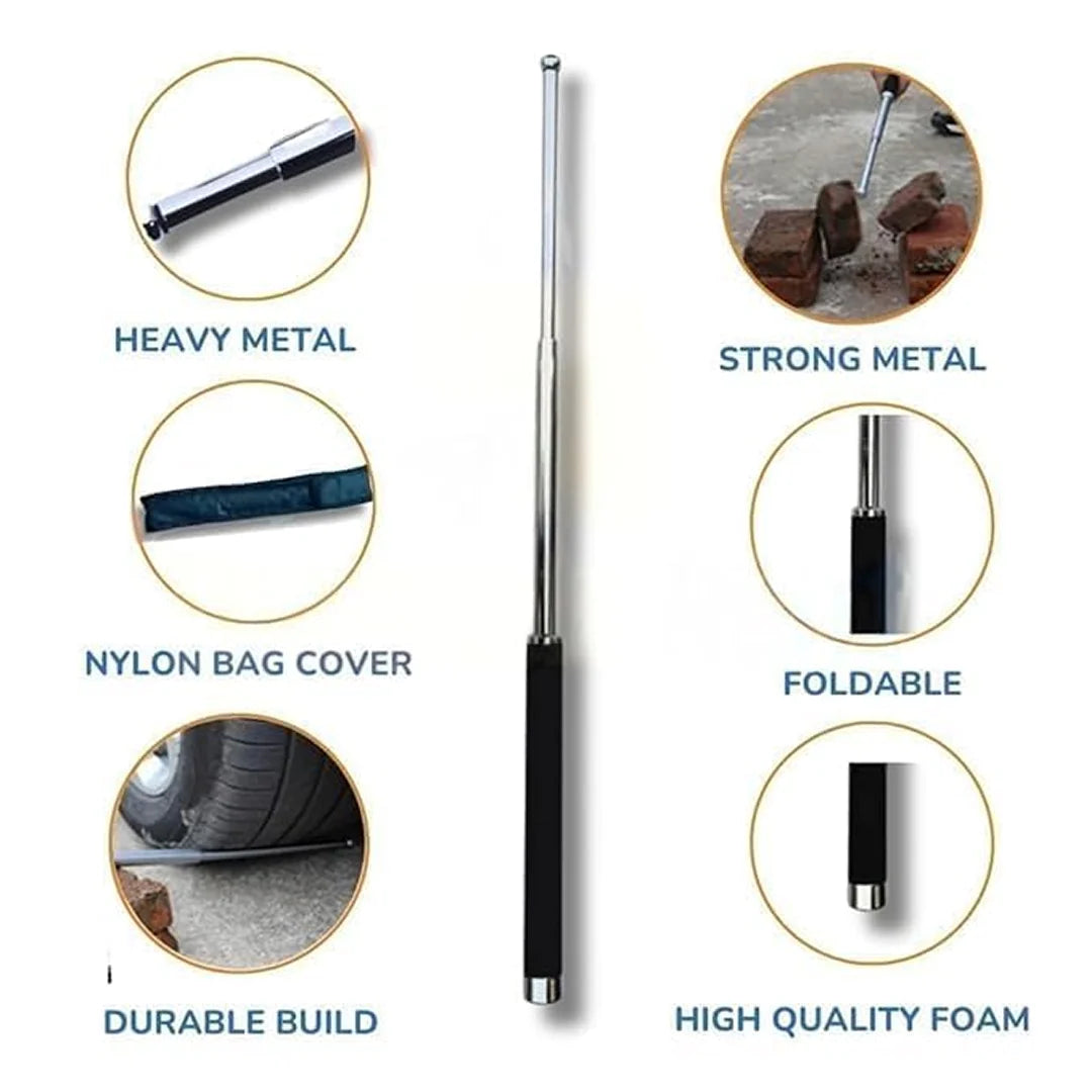 576 Multi-function Collapsible Self Defense Stick Extended