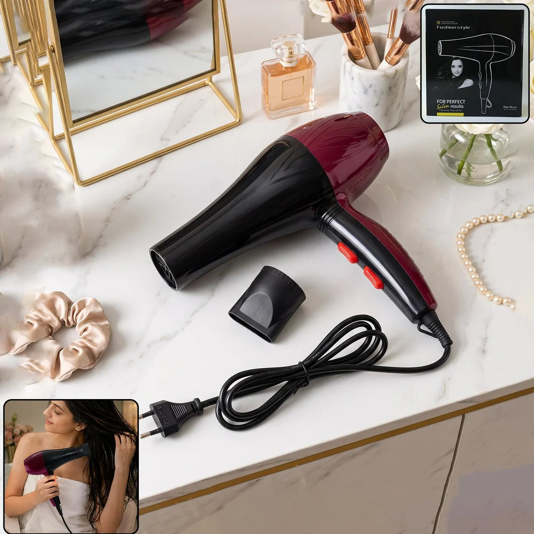 Professional High Power Multi Purpose Hair Dryer Salon (220v50-60hz  1 Pc)
