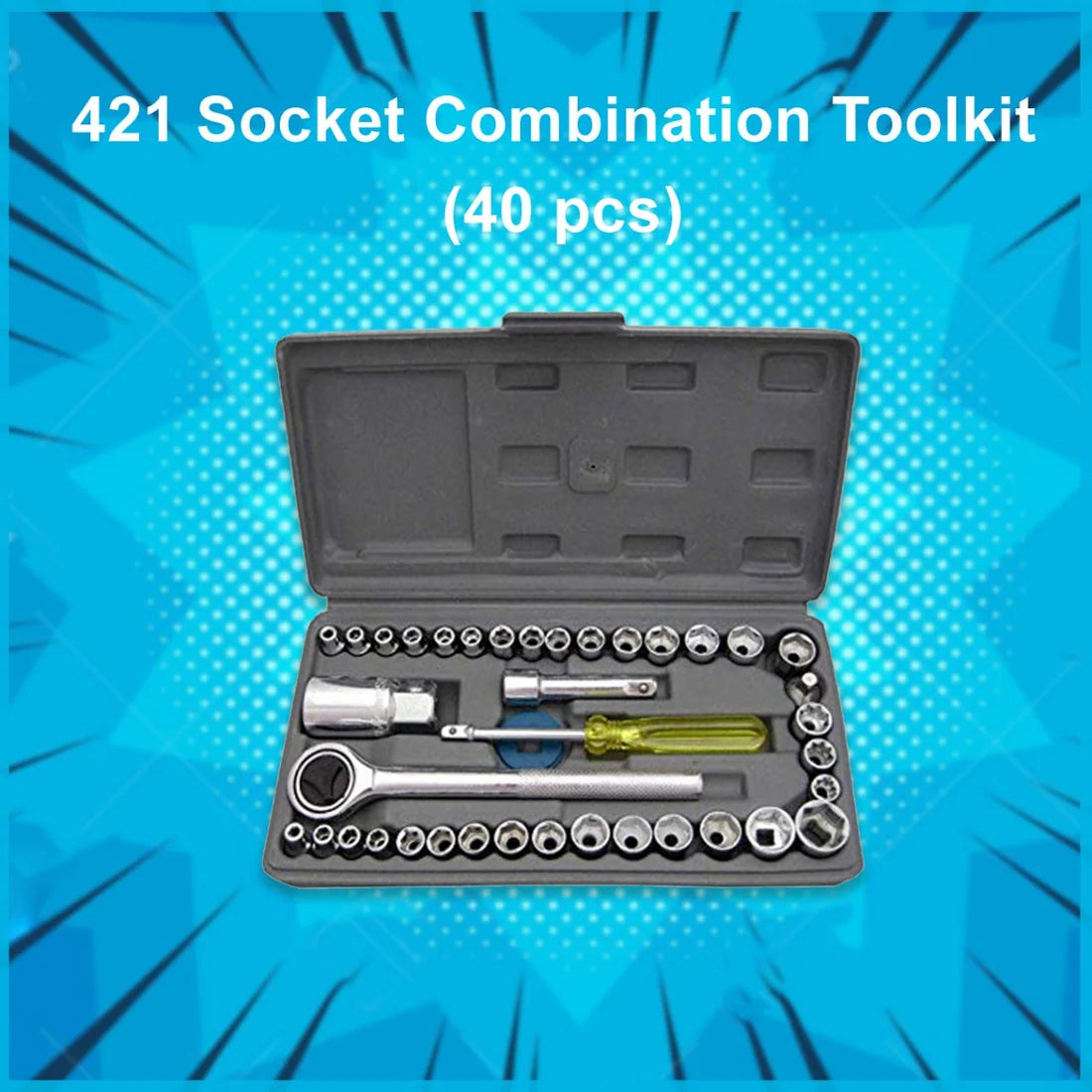 421 Socket Combination Toolkit (40 Pcs)