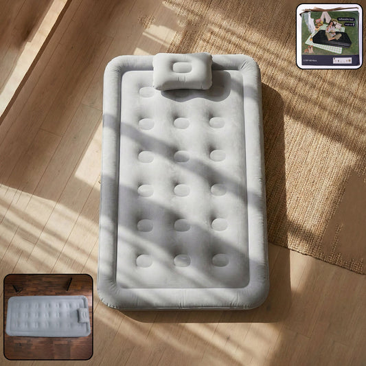 Portable Inflatable Bed Folding Lazy Bed (190x100x40 Cm  1 Pc)