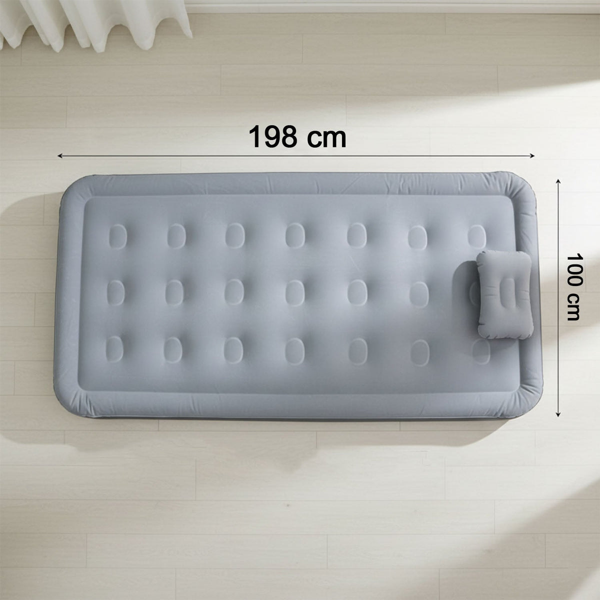 Portable Inflatable Bed Folding Lazy Bed (190x100x40 Cm  1 Pc)