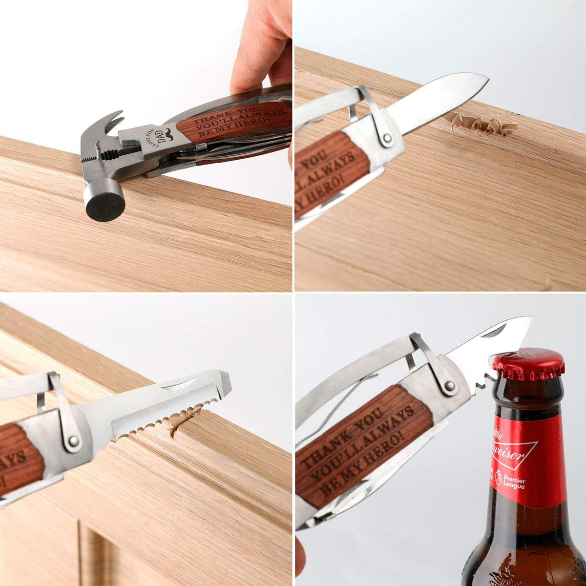 9379 Fathers Day Gifts Dad Birthday Gifts For Dad From Daughter Son All In One Tools Hammer Multitool Opener Screwdriver Cool Gadget Christmas Gifts Stocking Stuffer For Men Outdoor Camping