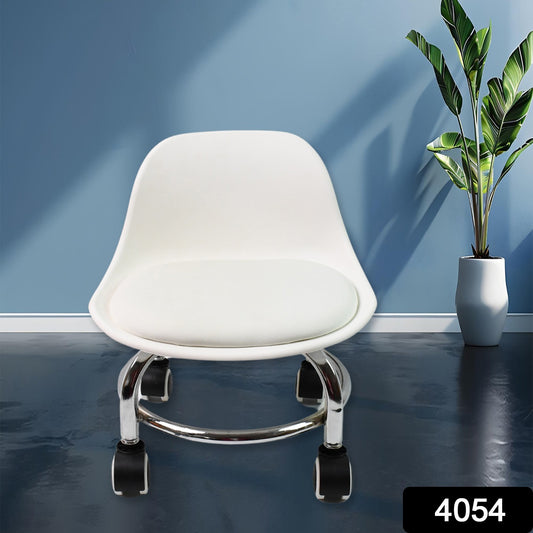 4054 Low Round Rolling Stool With Wheels Pedicure Stool For Fitness Office Garage  Home  Garden  Furniture  Benches Stools Multi-color (1 Pc)