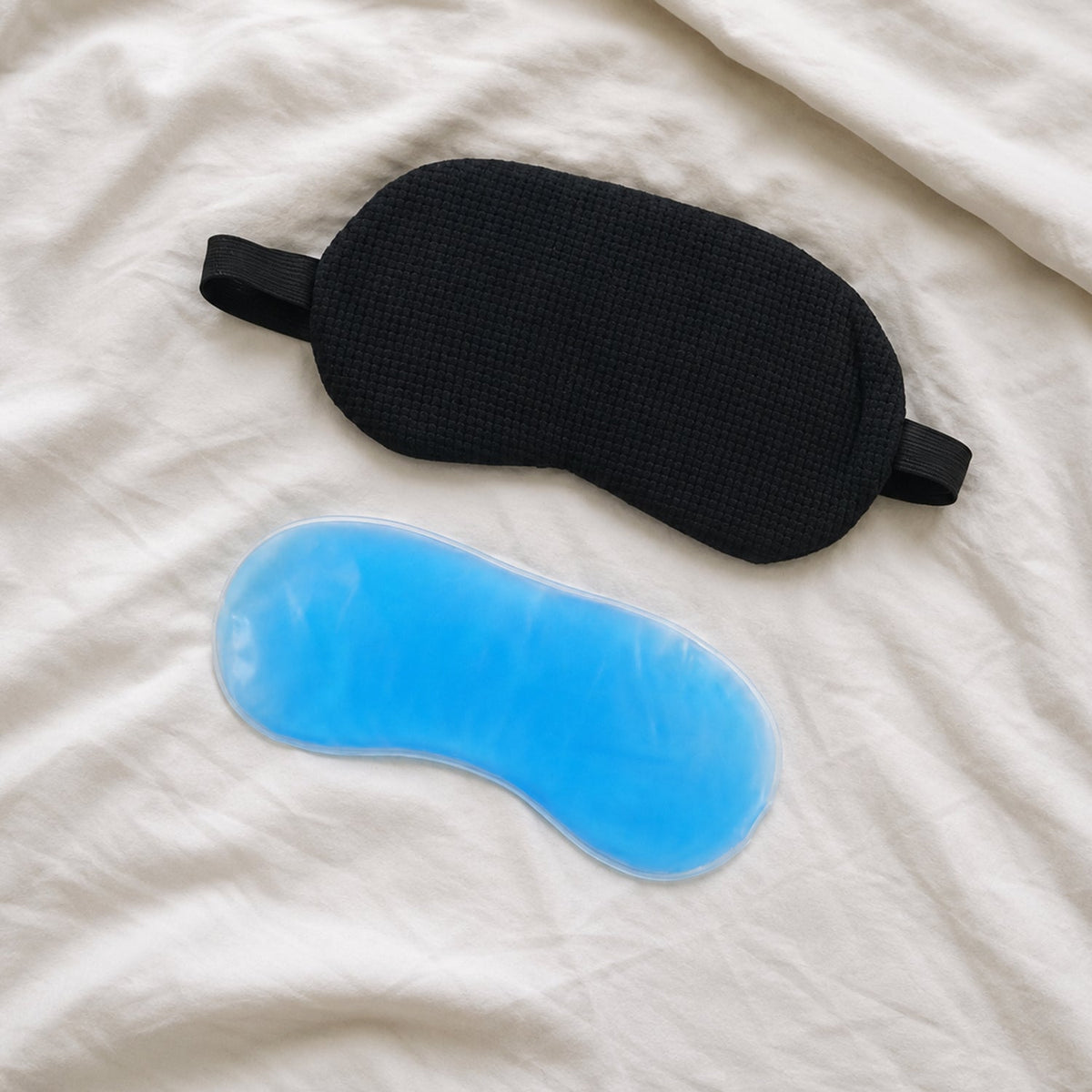 Reusable Cooling Gel Eye Mask With Soft Cover For Sleep And Relaxation (1 Set)