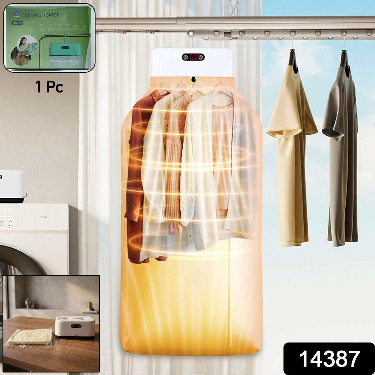 Portable Clothes Folding Dryer Portable Dryer (1 Pc)