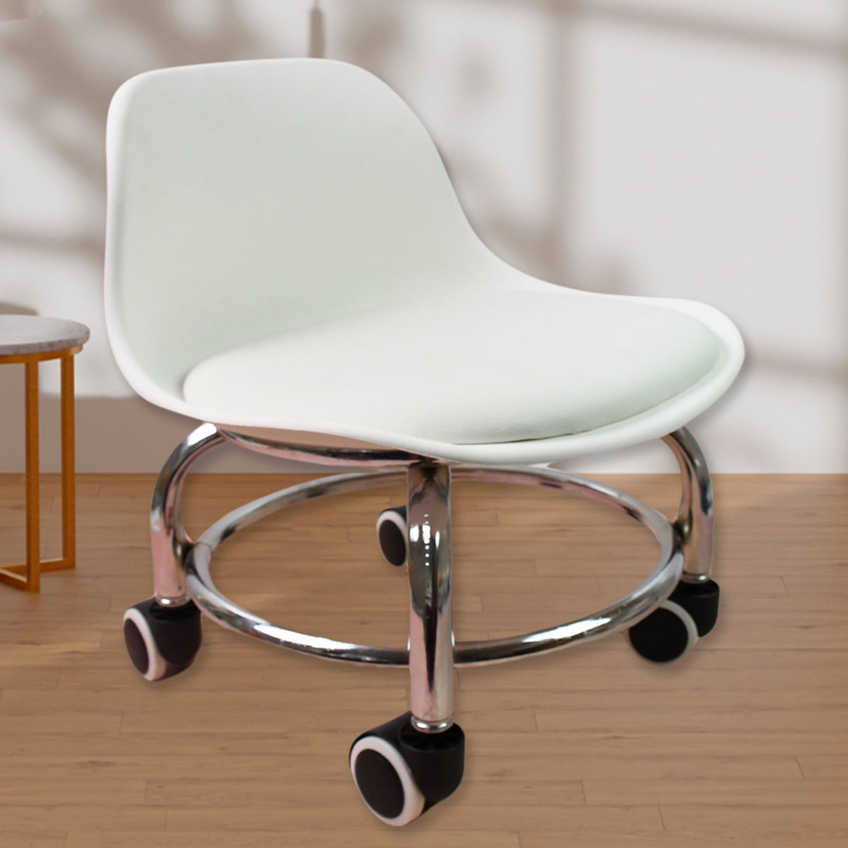 4054 Low Round Rolling Stool With Wheels Pedicure Stool For Fitness Office Garage  Home  Garden  Furniture  Benches Stools Multi-color (1 Pc)