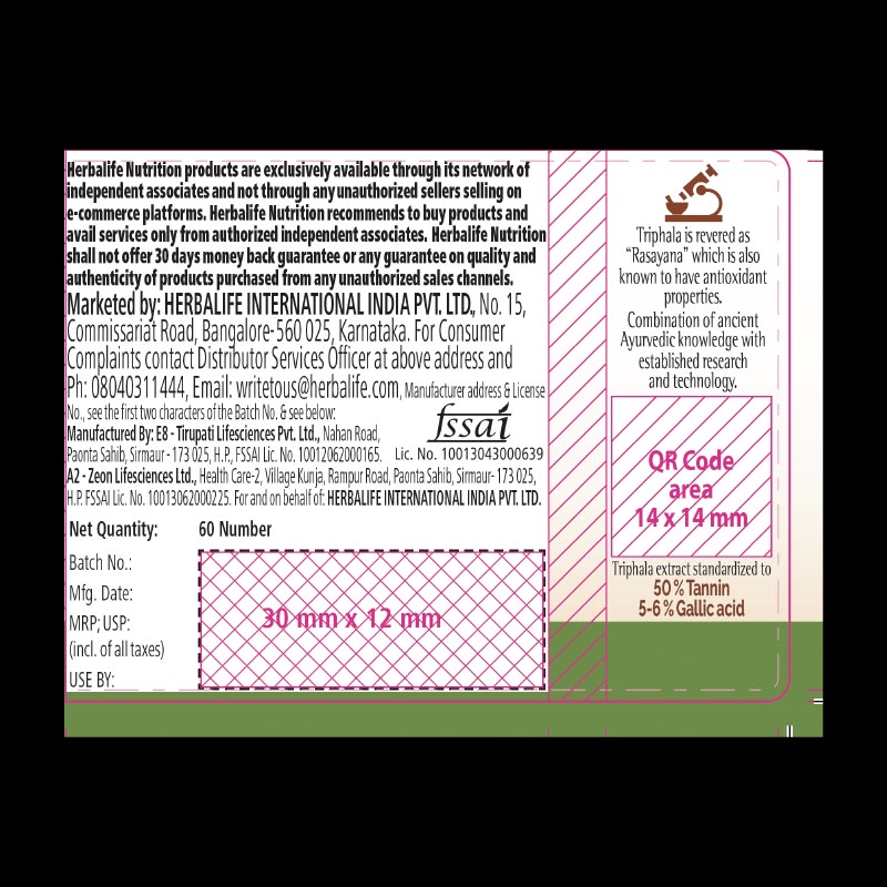 Triphala 60 Tablets