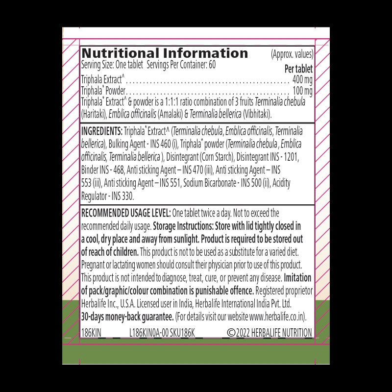 Triphala 60 Tablets