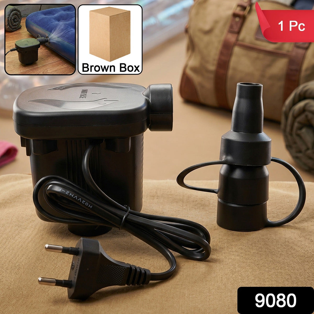9080 Electric Air Pump For Ball  Balloon ( 3 Nozzle )