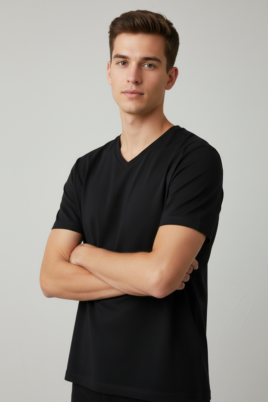 Half Sleeve V-Neck Tshirt