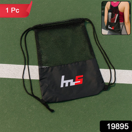 Mesh Drawstring Gym Sack  Breathable Sports Backpack (1 Pc)