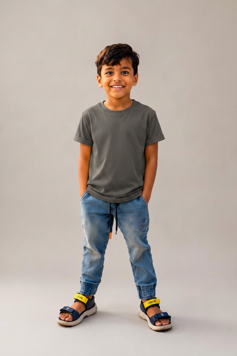 Toddler Half Sleeve Round Neck T-Shirt