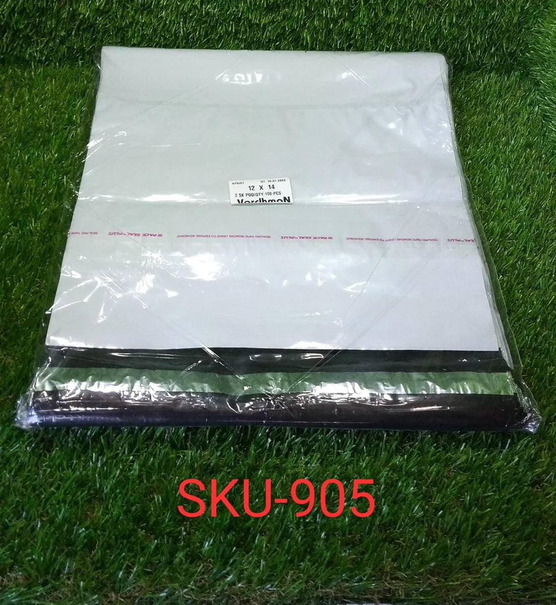 905 Tamper Proof Courier Bags(12x14 Plain 180 Pod M1) - 100 Pcs
