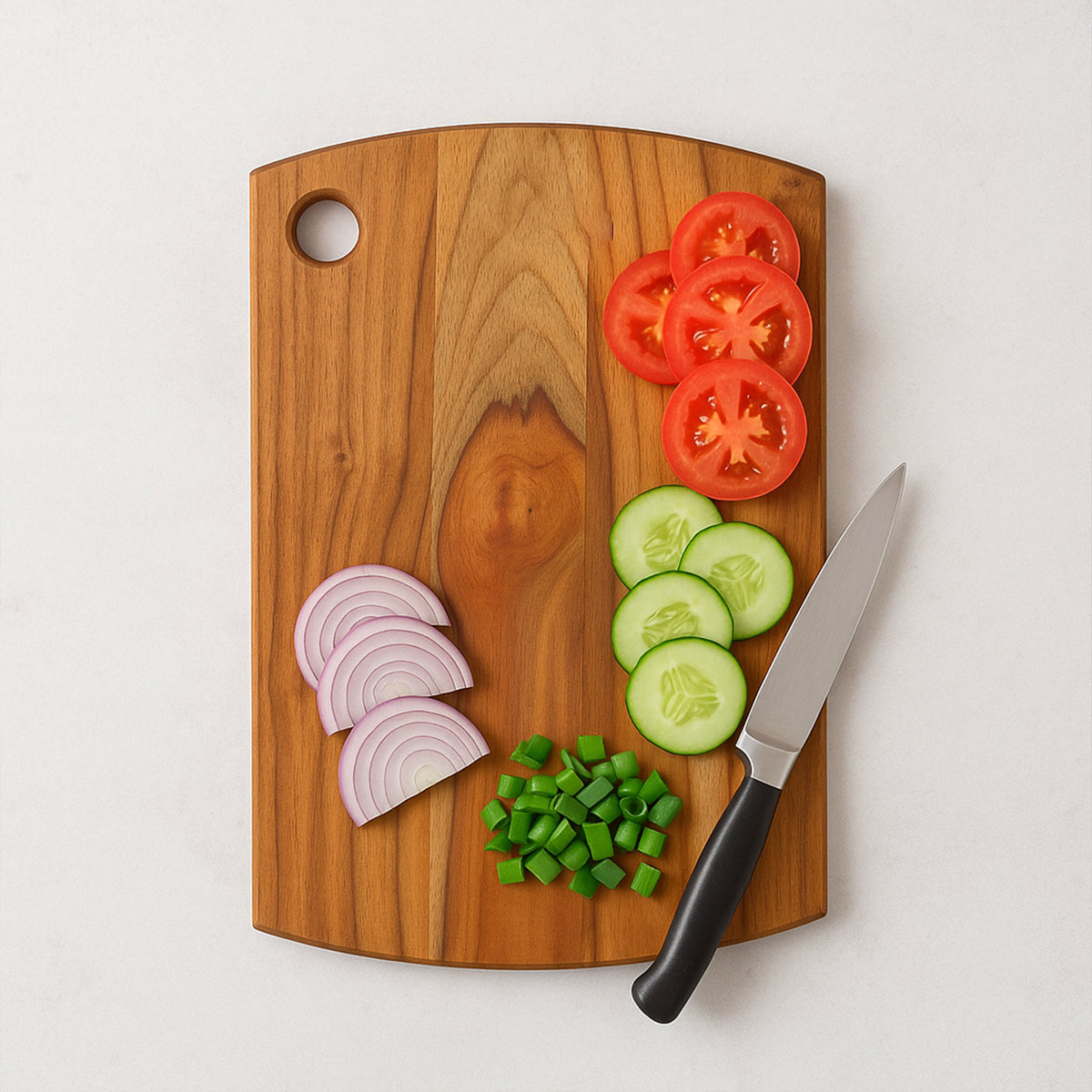 Supermom Premium Teak Wood Chopping Board For Kitchen (1 Pc)