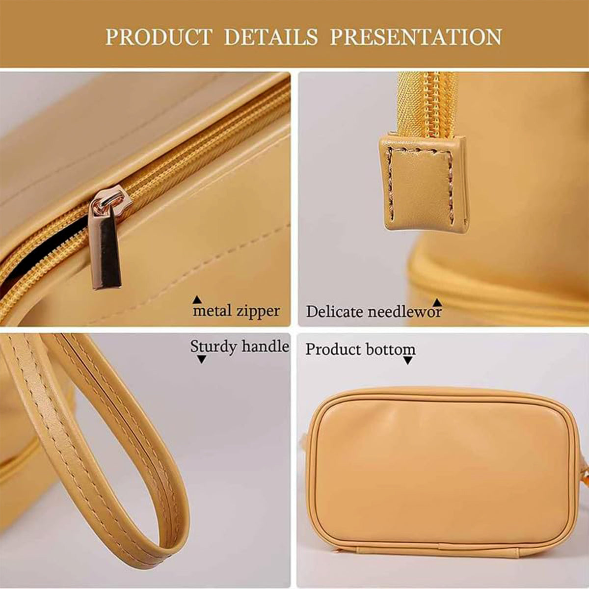Spacious Cosmetic  Makeup Storage Bag (1 Pc)