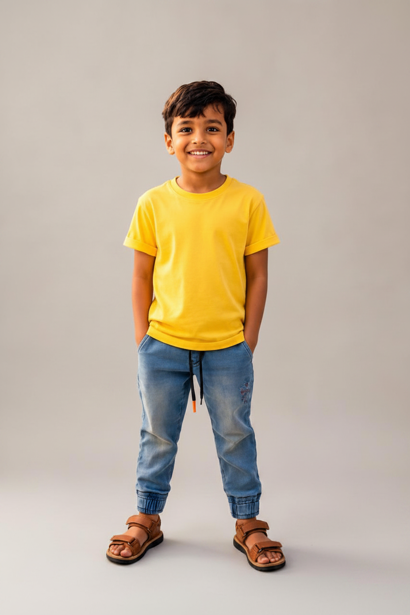 Toddler Half Sleeve Round Neck T-Shirt