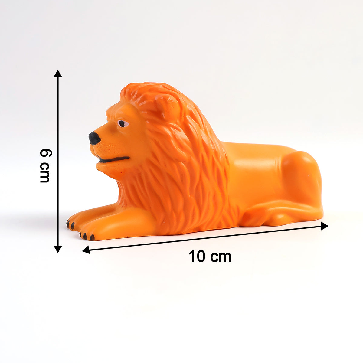 Premium Oranje Plak Leeuw Lion Car Dashboard Toy (1 Pc)