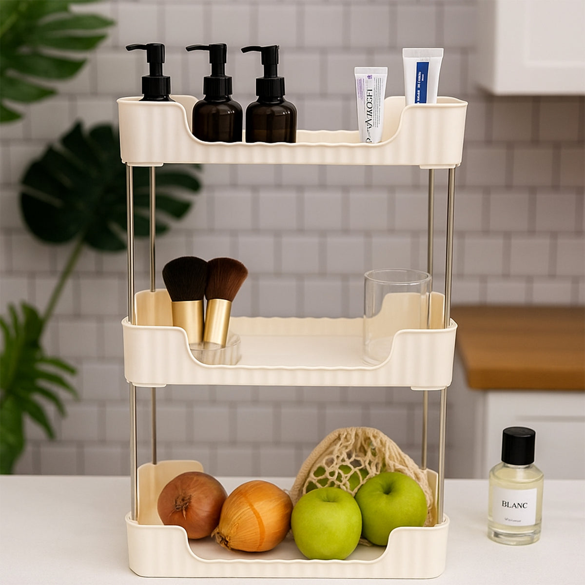 3-tier Multipurpose Storage Organizer Rack Shelf (1 Set)