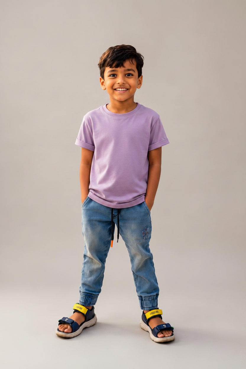 Toddler Half Sleeve Round Neck T-Shirt