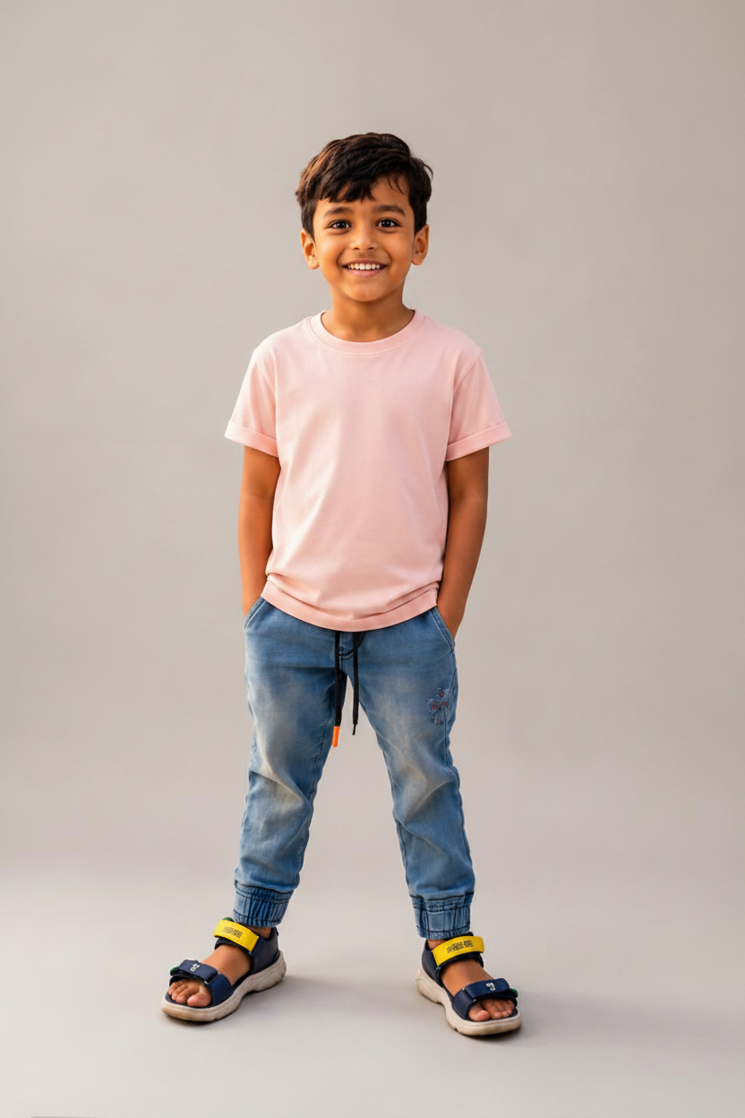 Toddler Half Sleeve Round Neck T-Shirt