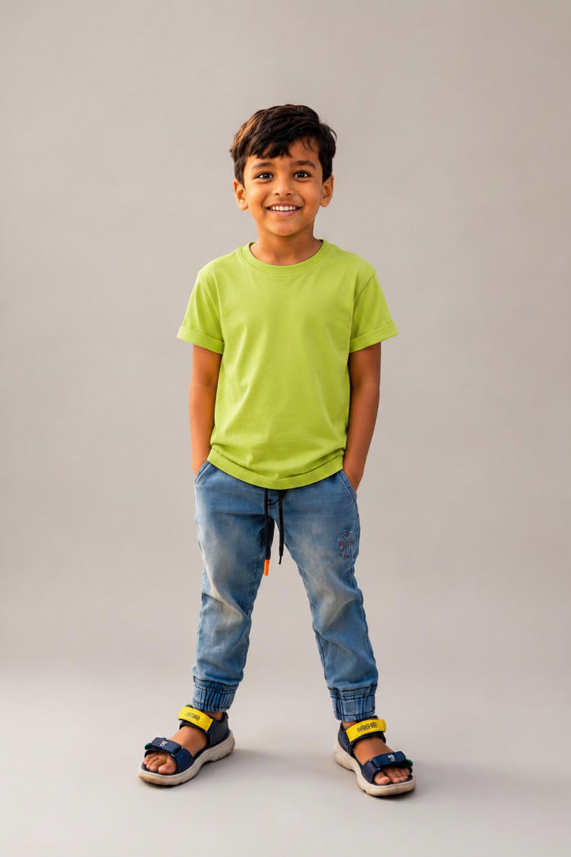 Toddler Half Sleeve Round Neck T-Shirt