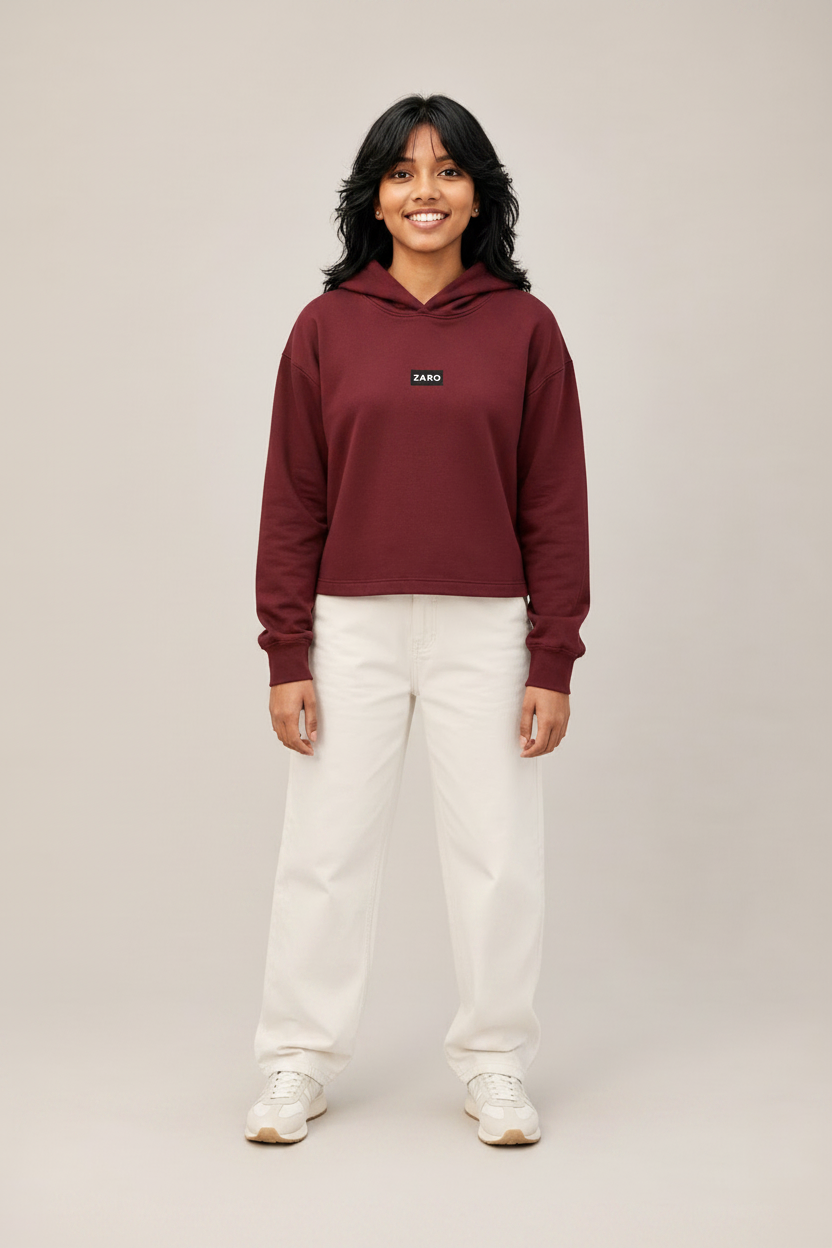 ZARO Women’s Premium Cropped Hoodie