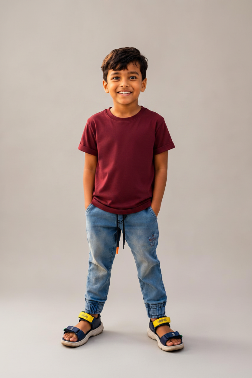 Toddler Half Sleeve Round Neck T-Shirt