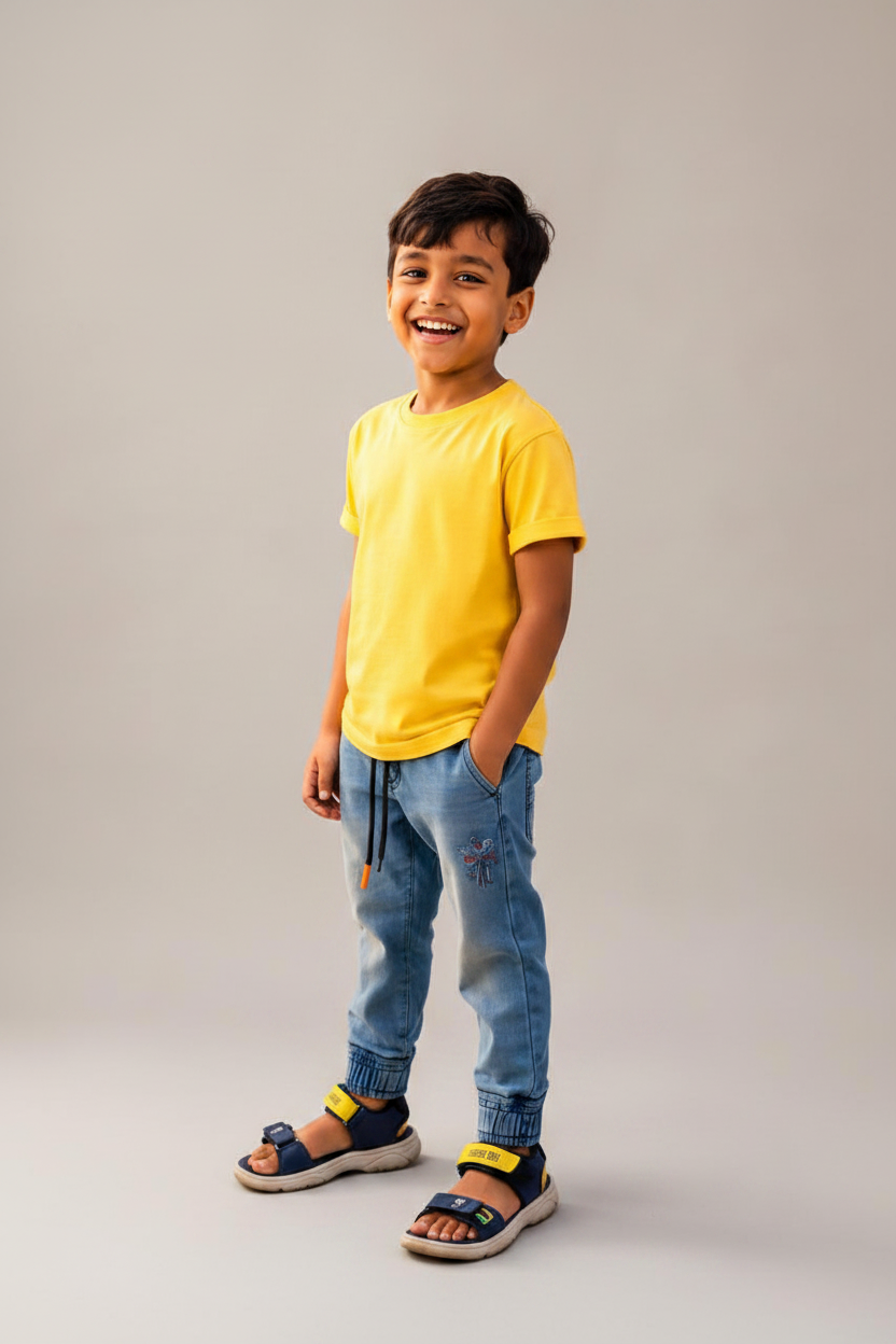 Toddler Half Sleeve Round Neck T-Shirt