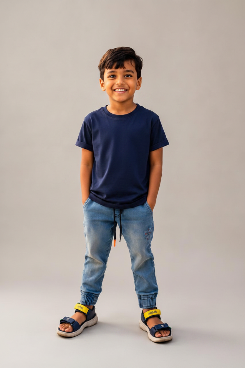 Toddler Half Sleeve Round Neck T-Shirt