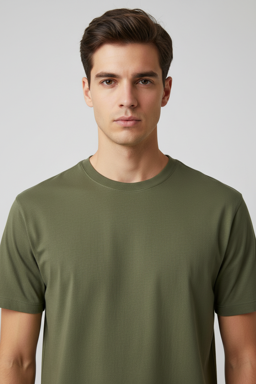 Trendy Round Neck T-shirts