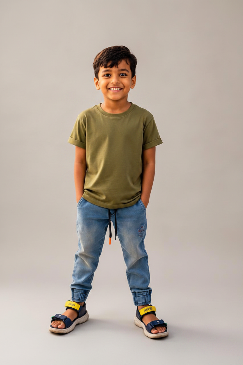 Toddler Half Sleeve Round Neck T-Shirt
