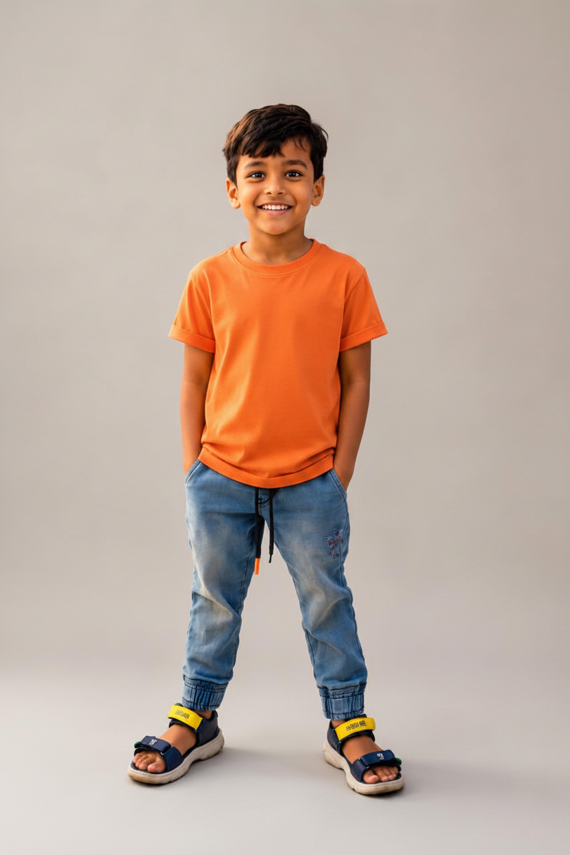 Toddler Half Sleeve Round Neck T-Shirt